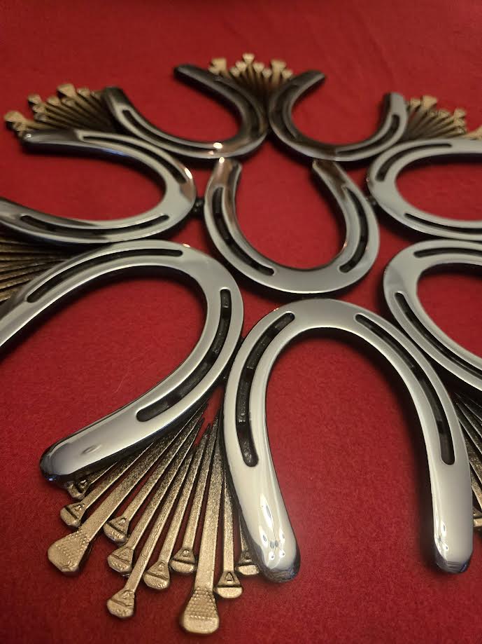 Black and gold Horshoe snowflake