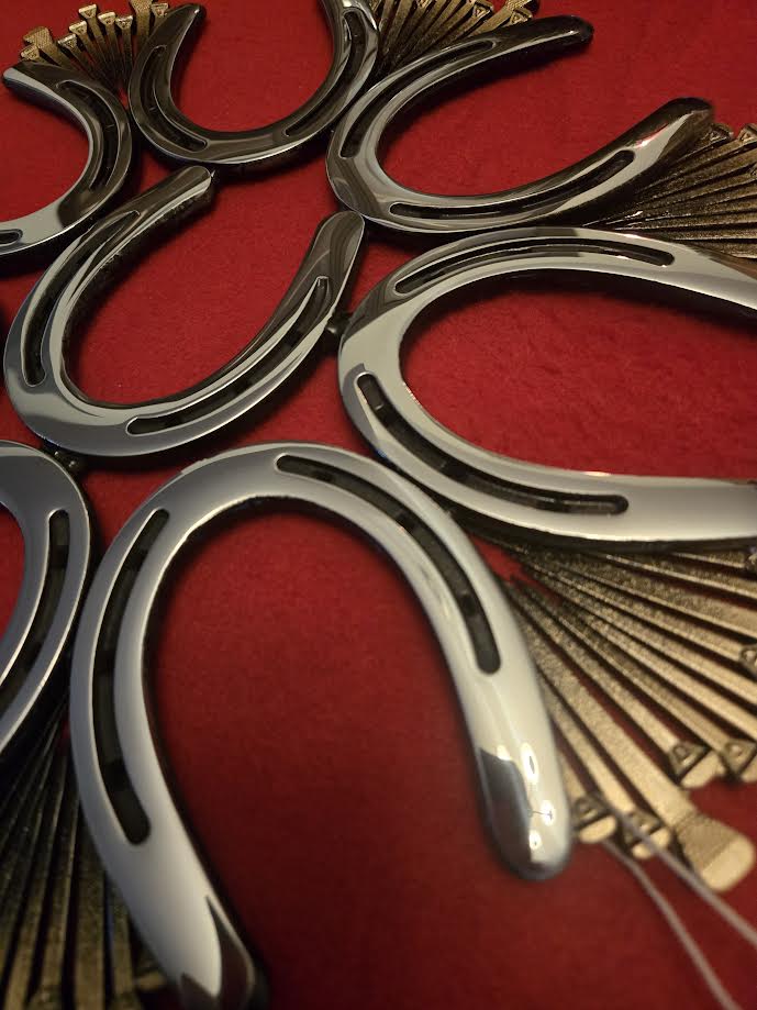 Black and gold Horshoe snowflake