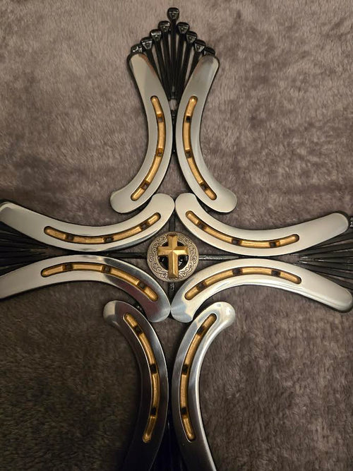 Black and Gold Pony Cross