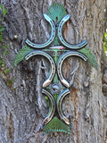 Eventer Horseshoe Fishing Cross — Spirit of the Fisherman (19" × 12")