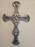 The Survivor Cross – Raw Steel 000 Horseshoe Cross (10" × 16")