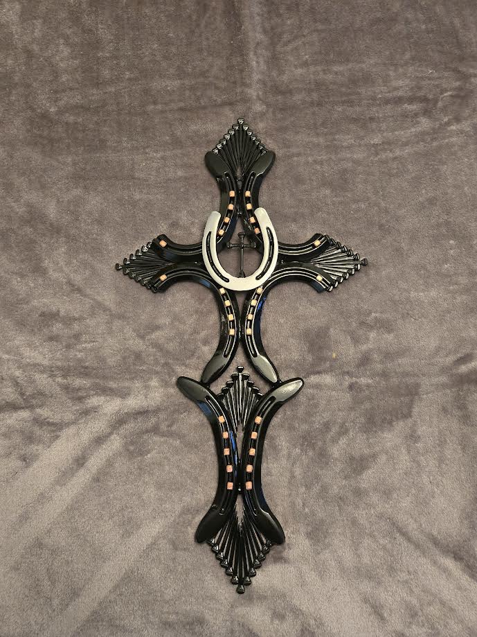 Heritage Cross & Winged Horseshoe Wall Hang Combo