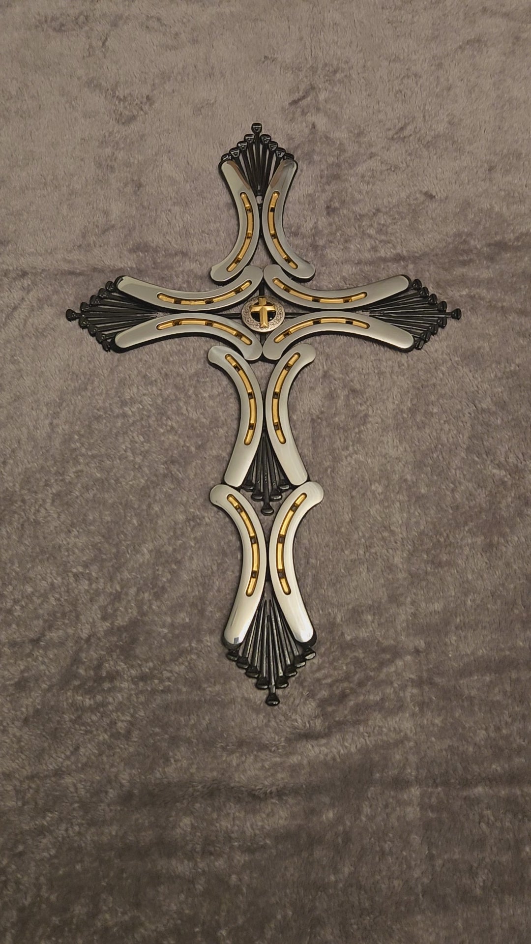 Black and gold pony cross