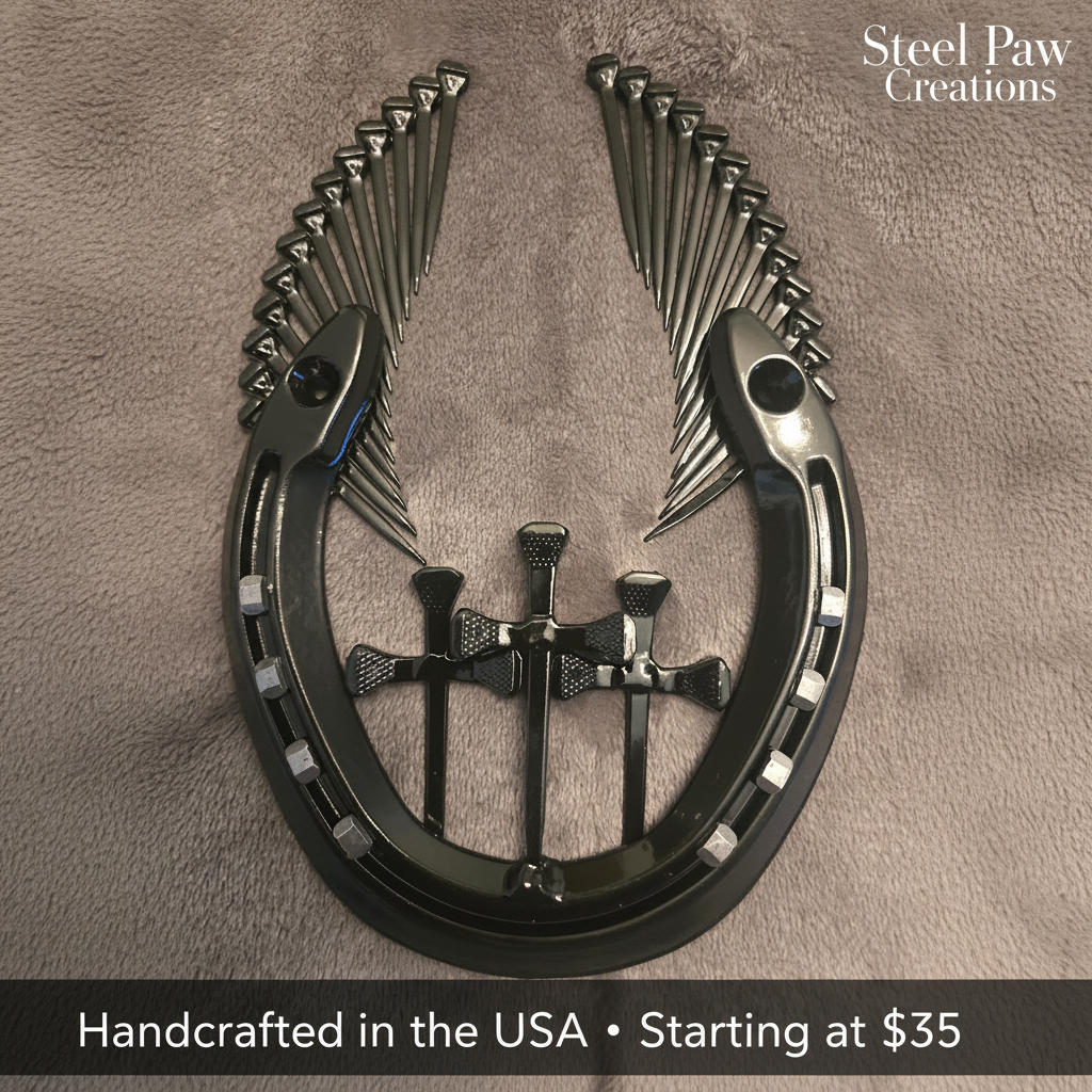 Winged Horseshoe Wall Hang Ad